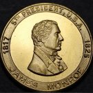 James Monroe 5th President Bronze Medallion~The Last Cocked Hat~Monroe Doctrine~