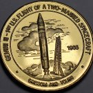 Gemini III 1st Flight Of a Two Manned Spacecraft Nasa Medallion~Bronze~Free Ship Gemini III 1st Flight Of a Two Manned Spacecraft Nasa Medallion~Bronze~Free Ship