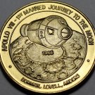 Apollo VII 1st Manned Journey To The Moon Space Nasa Medallion~Bronze~Free Ship