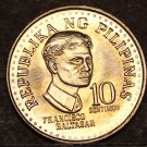Philippines 10 Sentimos, 1975 RARE GEM UNC~Only 5,875 Minted~1st Year~Free Ship