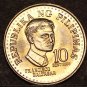 Philippines 10 Sentimos, 1975 RARE GEM UNC~Only 5,875 Minted~1st Year~Free Ship
