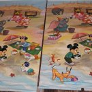 RARE Walt Disney Pair Of Window Shades Circa 1963~Colorful~TWO OF A KIND~Mickey
