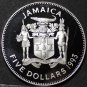 Jamaica $5, 1993~RARE SILVER PROOF~2,000 Minted~100th Anniversary Norman Manley
