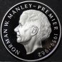 Jamaica $5, 1993~RARE SILVER PROOF~2,000 Minted~100th Anniversary Norman Manley