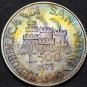 San Marino 500 Lire, 1975 Silver Unc~Golden Toning~Ancient Stonecutter~Free Ship