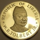 Liberia 50 Cents, 1976 Rare Proof~2,131 Minted~Free Shipping Liberia 50 Cents, 1976 Rare Proof~2,131 Minted~Free Shipping