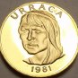 Panama Centesimo, 1981 Rare Proof~Only 1,973 Minted~Uracca~Free Shipping