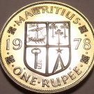 Mauritius Rupee, 1978 Gem Proof~RARE~9,268 Minted~Free Shipping Mauritius Rupee, 1978 Gem Proof~RARE~9,268 Minted~Free Shipping