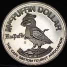 Cape Breton MacPuffin Dollar Canada Trade Token 1975~UNC~Free Shipping