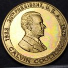 Calvin Coolidge 30th President Bronze Medallion~Strike Breaker And Peace Maker~