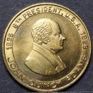 John Quincy Adams 8th President Bronze Medallion~The Diarist~Old Man Eloquent~