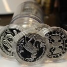 Roll (10) Cameo Proof Silver Plated 33mm Medallions~Encapuslated~#2518~Free Ship