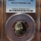 2008-S PCGS Proof 69 DCAM Jefferson Nickel~Free Shipping
