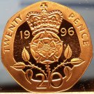 Great Britain 20 Pence, 1996 Cameo Proof~Only 100,000 Minted~Free Shipping