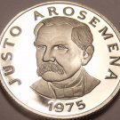 Panama 25 Centesimos, 1975 RARE Proof~Justo Arosemena~Free Shipping