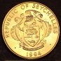 Seychelles 10 Cents 1994-PM Gem Unc~Yellowfin Tuna~Two Sailfish~Free Shipping
