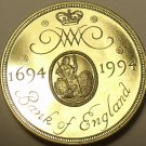 Great Britain 2 Pounds, 1994, 300th Anniversary - Bank of England~Proof~Free Shi