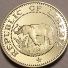 Liberia 5 Cents, 1969 RARE Proof~Elephant Coin~Only 5,058 Minted~Free Shipping