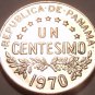 Panama Centesimo, 1970 Rare Proof~Only 9,528 Minted~Uracca~Free Shipping