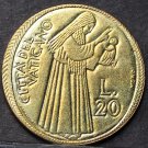 Vatican City 20 Lire, 1975, Unc~Holy Year~Mans Confidence In The Lord~Free Ship