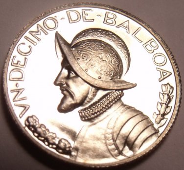 Panama 1/10th Balboa, 1970 RARE PROOF~Only 9,528 Minted~Free Shipping