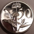 South Africa 50 Cents 1970 Proof~Flowers~Only 10,000 Minted~Free Shipping