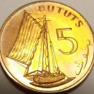 Gambia 5 Bututs, 1971 RARE Proof~32,000 Minted~Sailing Vessel~Free Shipping Gambia 5 Bututs, 1971 RARE Proof~32,000 Minted~Sailing Vessel~Free Shipping