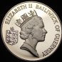 Guernsey 1985 2 Pounds Extremely Rare Proof~2,500 Minted~Pair Of Doves~Free Ship