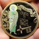 Saint Peter The Apostle Huge 50mm. 24k Gold Plated Proof Medallion~COA~#15~Fr/Sh