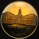 Proof Toned York Castle Museum England 38.1mm Bronze Medallion~Free Shipping