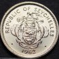 Seychelles 5 Cents, 1982 Gem Unc~Black Parrot~Only Year~375k Minted~Free Ship*