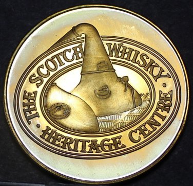 Proof Toned The Scotch Whiskey Heritage Center 38.1mm Bronze Medallion~Free Ship