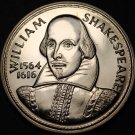 38.8mm Gem Unc William Shakespeare~Anne Hathaways Cottage Medallion~Free Ship