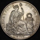 Peru Sol, 1893-TF Gem Unc Silver~Rare~Free Shipping