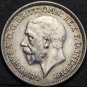 Great Britain 6 Pence, 1929 Silver~Oak Leaves With Acorns ~Free Shipping