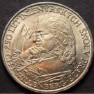 Czechoslovakia 10 Korun, 1957 Gem Unc Silver~75k Minted~Technical College~Fr/Shi