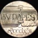 Hungary 100 Forint, 1972 Unc Silver~Buda & Pest Union Centennial~25k Minted~Fr/S
