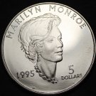 Marshall Islands 1995 5 Dollars Gem Unc~Marilyn Monroe~Free Shipping