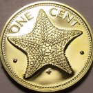 Bahamas Cent, 1969 Rare Proof~Starfish~75,000 Minted~Free Shipping