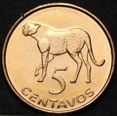 Mozambique 5 Centavos, 2006 Gem Unc~Cheetah~Big Cat~Only Year~Free Shipping