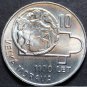 Czechoslovakia 10 Korun, 1966 Gem Unc Silver~1100th Anniv Of Great Moravia~Fr/Sh