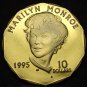 Marshall Islands 1995 10 Dollars Gem Unc~Marilyn Monroe~Brass~Free Shipping