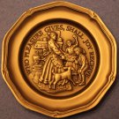 Franklin Mint~Who Pleasure Gives, Shall Joy Receive~Solid Pewter Mini Plate~Fr/S