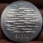 Finland 25 Markkaa, 1979 Gem Unc Silver~750th Anniv of Turku~School of Fish~Fr/S