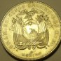 Ecuador 5 Sucres, 1944 Gem Unc Silver~Only Year Ever~Free Shipping