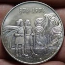 Iceland 1000 Kronur, 1974 Rare Gem Unc Silver~70k Minted~1100th Anniversary~Fr/S