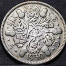 Great Britain 6 Pence, 1930 Silver~King George V~Free Shipping