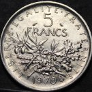 France 5 Francs, 1970 Uncirculated~Free Shipping