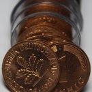 Gem Unc Roll (50) Germany 1981-J Pfenning Coins~Minted In Hamburg~Free Ship