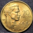 Yugoslavia 20 Dinara, 1955 Gem Unc~Machine Man~Free Shipping Yugoslavia 20 Dinara, 1955 Gem Unc~Machine Man~Free Shipping